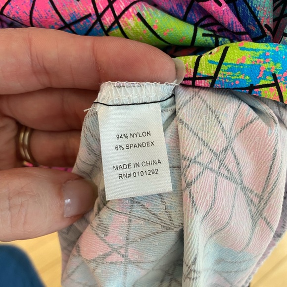 Beachtime UPF50+ Abstract Ruffle Top - Picture 7 of 7